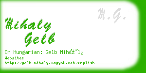mihaly gelb business card